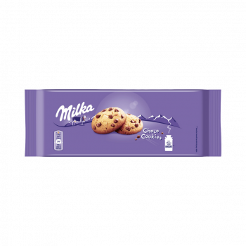 Milka Choco Cookies, Weizenkekse mit Schokostückchen, 168 Gramm